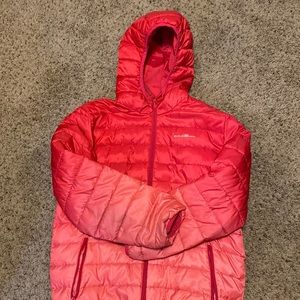 Gently worn reversible down jacket for kids.